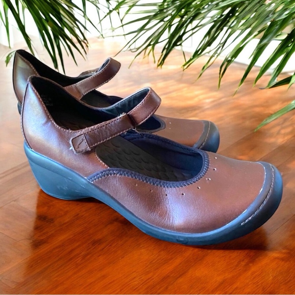PRIVO by CLARK’S Wedge Mary Jane Shoes - Brown & Black, Size 9